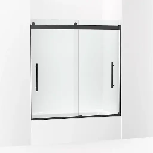 [KOH-702419-L-BL] Kohler 702419-L-BL Levity Plus Frameless Sliding Bath Door Matte Black