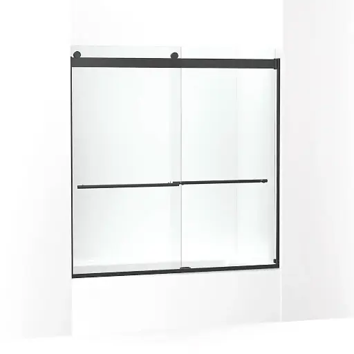 [KOH-702420-L-BL] Kohler 702420-L-BL Levity Plus Frameless Sliding Bath Door Matte Black