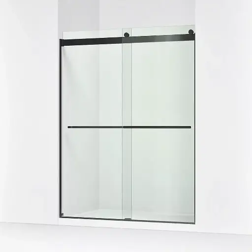 [KOH-702424-L-BL] Kohler 702424-L-BL Levity Plus Frameless Sliding Shower Door Matte Black