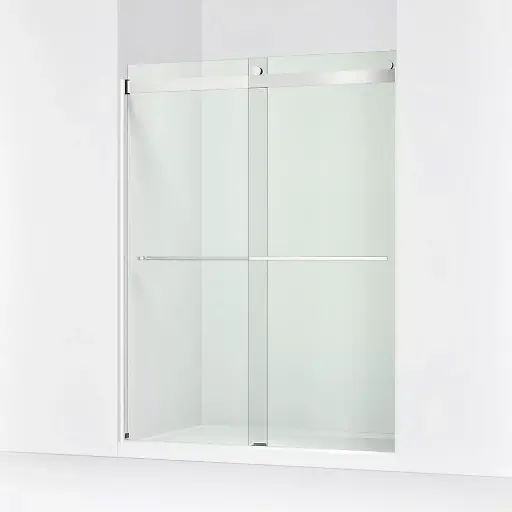 [KOH-702424-L-SHP] Kohler 702424-L-SHP Levity Plus Frameless Sliding Shower Door Bright Polished Silver