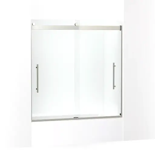 [KOH-702425-L-BNK] Kohler 702425-L-BNK Levity Plus Frameless Sliding Bath Door Anodized Brushed Nickel