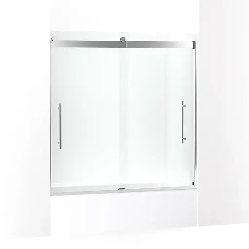 [KOH-702425-L-SHP] Kohler 702425-L-SHP Levity Plus Frameless Sliding Bath Door Bright Polished Silver