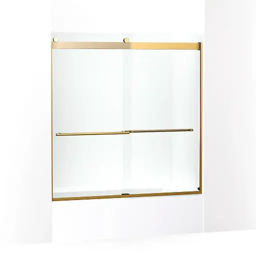 [KOH-702426-L-2MB] Kohler 702426-L-2MB Levity Plus 61" Sliding Bath Door Vibrant Brushed Moderne Brass