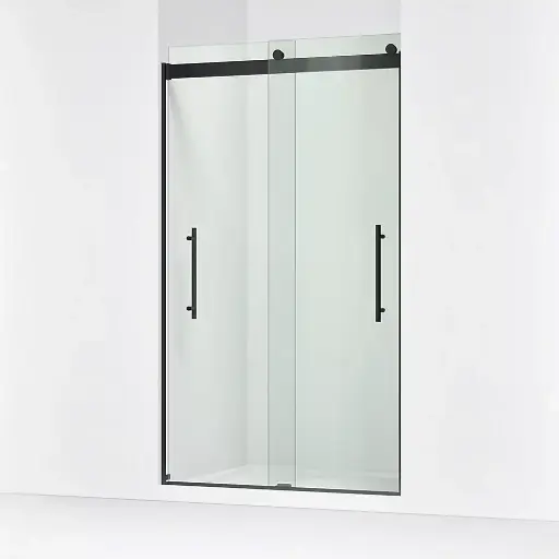 [KOH-702427-L-BL] Kohler 702427-L-BL Levity Plus 81" Frameless Sliding Shower Door Matte Black