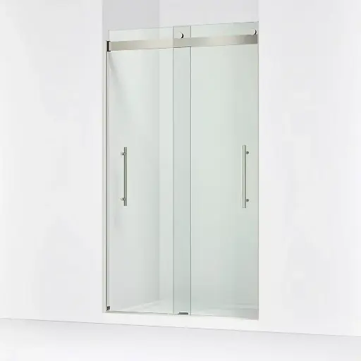 [KOH-702427-L-BNK] Kohler 702427-L-BNK Levity Plus 81" Frameless Sliding Shower Door Anodized Brushed Nickel