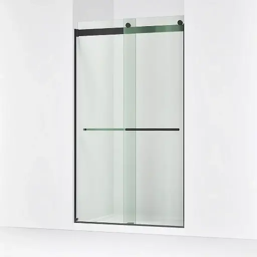 [KOH-702428-L-BL] Kohler 702428-L-BL Levity Plus 81" Frameless Sliding Shower Door Matte Black