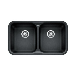 [BLA-400085] Blanco 400085 Vision U 2 Double Undermount Kitchen Sink