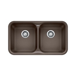 [BLA-400376] Blanco 400376 Vision U 2 Double Undermount Kitchen Sink