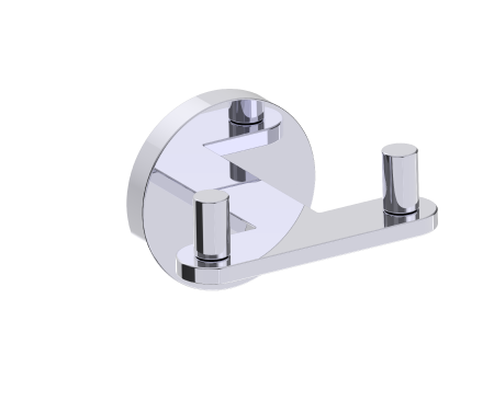 [KART-313132-33] Kartners 313132-33 FRANKFURT Double Robe Hook Titanium