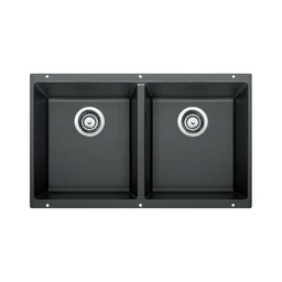 [BLA-400580] Blanco 400580 Precis U 2 Double Undermount Kitchen Sink Anthracite