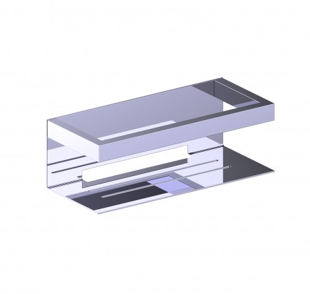 [KART-440607-33] Kartners 440607-33 HAMBURG Shower Shelf Titanium