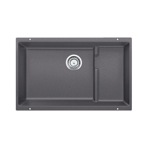 [BLA-401447] Blanco 401447 Precis Cascade Double Undermount Kitchen Sink Cinder