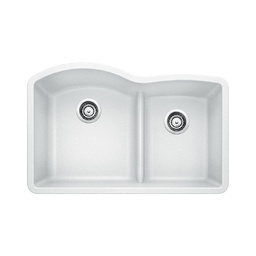 [BLA-401577] Blanco 401577 Diamond U 1.75 Low Divide Double Undermount Kitchen Sink