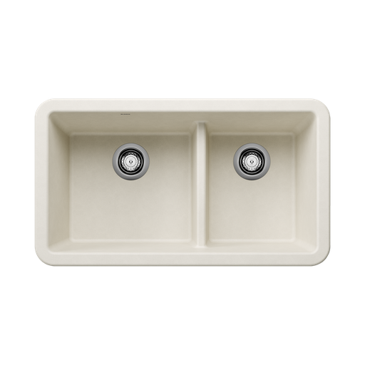 [BLA-402873] Blanco 402873 Ikon 33 Apron 1.75 Low Divide Granite Sink Soft White