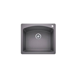 [BLA-401657] Blanco 401657 Diamond 1 Bowl Drop In Kitchen Sink Metallic Gray