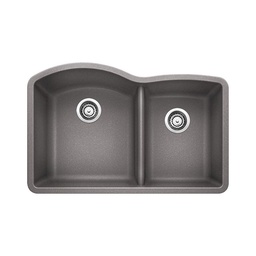 [BLA-401664] Blanco 401664 Diamond U 1.75 Low Divide Double Undermount Kitchen Sink
