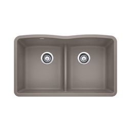 [BLA-401836] Blanco 401836 Diamond U 2 Low Divide Double Undermount Kitchen Sink