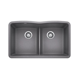 [BLA-401840] Blanco 401840 Diamond U 2 Low Divide Double Undermount Kitchen Sink