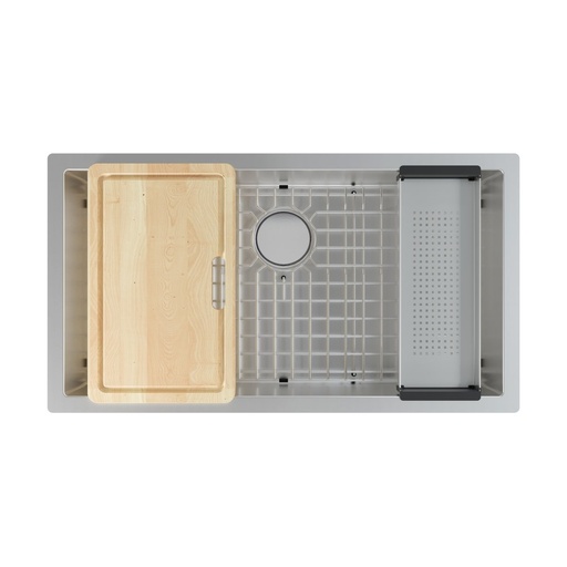 [FRA-PS2X110-33-WKC] Franke PS2X110-33-WKC Professional 2.0 Undermount Single Bowl Workcenter Stainless Steel