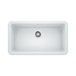 [BLA-401876] Blanco 401876 Ikon 33 Single Kitchen Sink Front Apron White