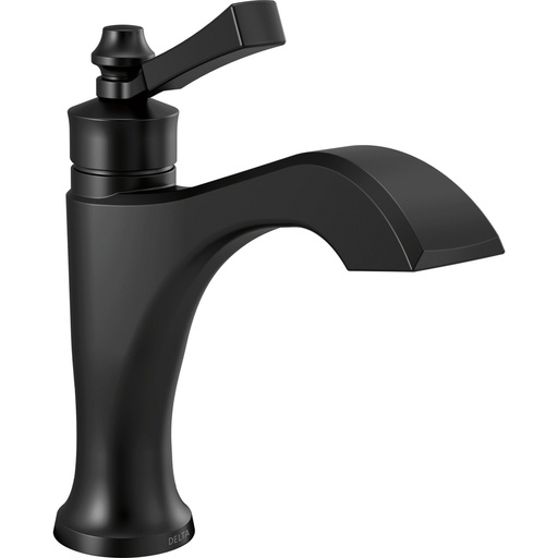 [DEL-556-BLMPU-DST] Delta 556-BLMPU-DST Dorval Single Hole Bathroom Faucet Matte Black