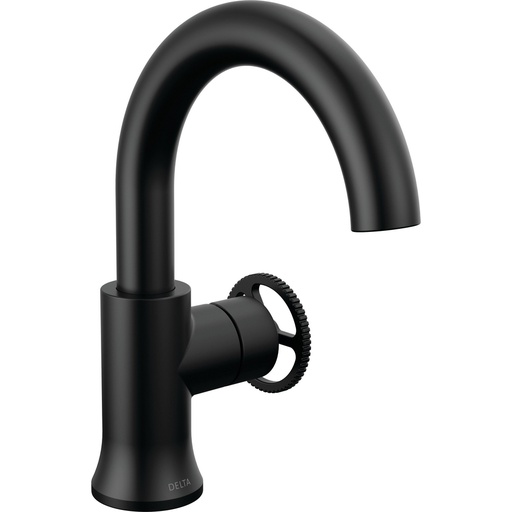 [DEL-558HAR-BL-DST] Delta 558HAR-BL-DST Trinsic Single Hole Bathroom Faucet Matte Black