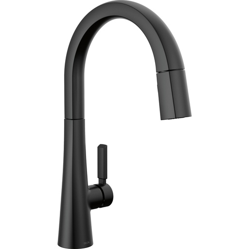 [DEL-9191-BL-DST] Delta 9191-BL-DST Monrovia Single Handle Pull-Down Kitchen Faucet Matte Black