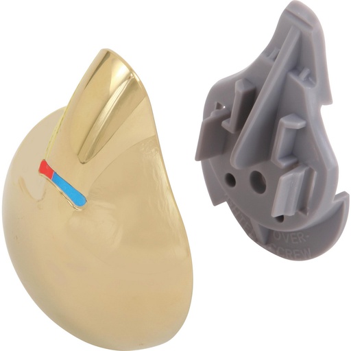[DEL-RP28595PB] Delta RP28595PB Temperature Knob and Cover Polished Brass