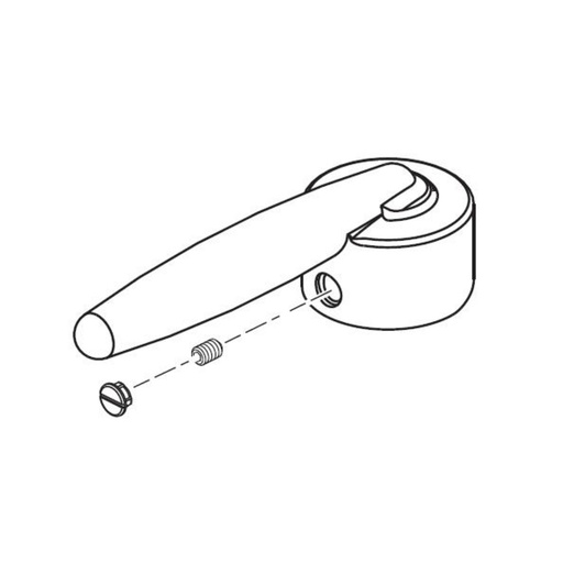[DEL-RP50151] Delta RP50151 Grail Single Lever Handle Kit Chrome