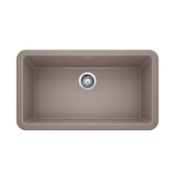 [BLA-402129] Blanco 402129 Ikon 33 Single Kitchen Sink Front Apron Truffle