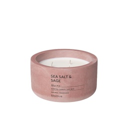 [BLO-65956] Blomus 65956 FRAGA Candle 3 Wick 5in/13cm Withered Rose wSea Salt Sage Scent