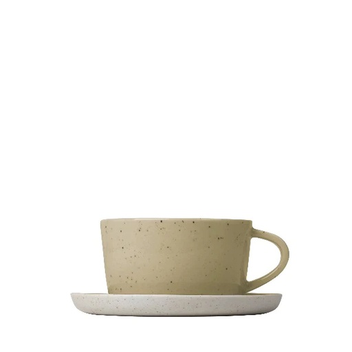 [BLO-64339] Blomus 64339 SABLO Set of 2 Coffee Cups Saucers Savannah 5oz