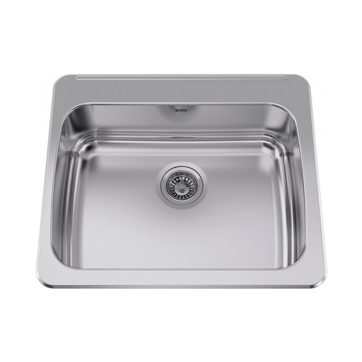 [FRA-LBS7308-1-3] Franke LBS7308-1-3 Topmount Single Sink With Ledge Stainless Steel