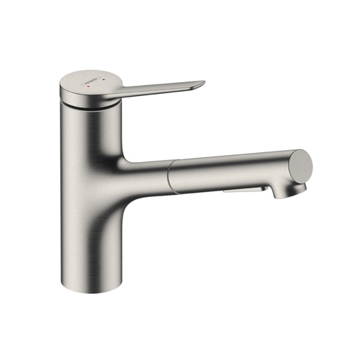 [HAN-74800801] Hansgrohe 74800801 Zesis Kitchen Faucet 2-Spray Pull-Out Steel Optic