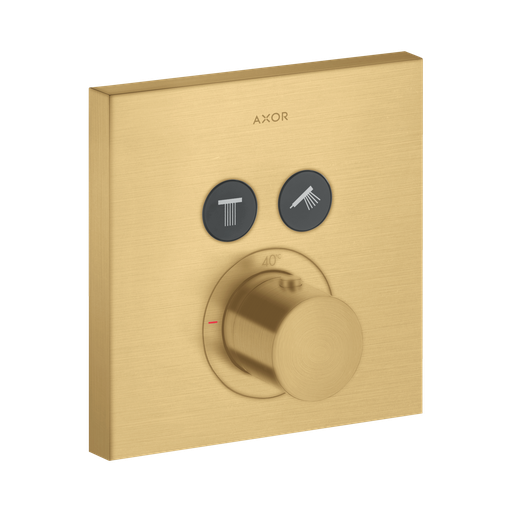 [HAN-36715251] Hansgrohe 36715251 Axor ShowerSelect Thermostatic Square Trim Brushed Gold Optic