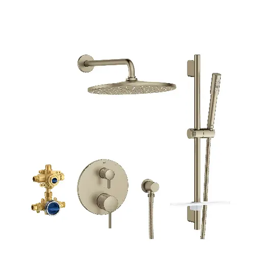 [GRO-29430EN0] Grohe 29430EN0 Timeless Pressure Balance Rain Shower Set Brushed Nickel Infinity Finish