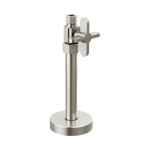 [BRI-BT021204-BN] Brizo BT021204-BN Straight Supply Stop Valve with Cross Handle Brilliance Brushed Nickel