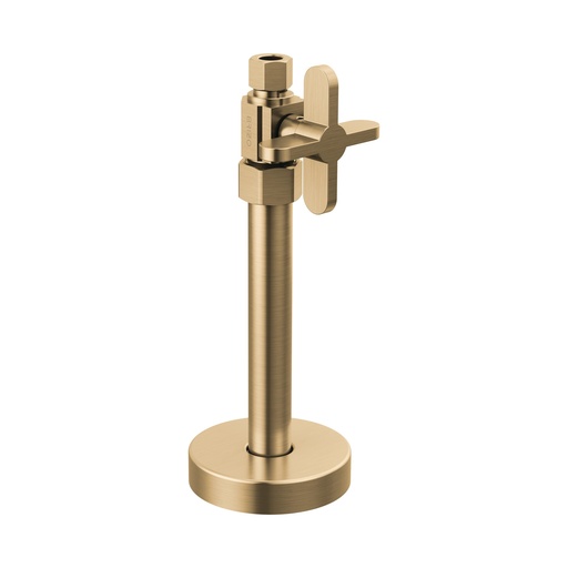 [BRI-BT021204-GL] Brizo BT021204-GL Straight Supply Stop Valve with Cross Handle Brilliance Luxe Gold
