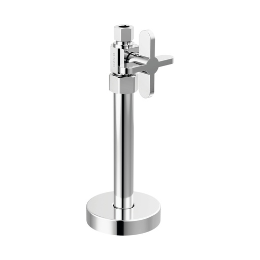 [BRI-BT021204-PC] Brizo BT021204-PC Straight Supply Stop Valve with Cross Handle Polished Chrome