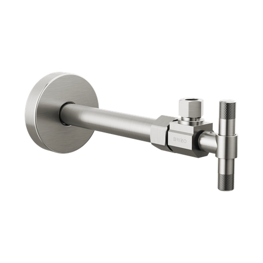 [BRI-BT022205-NK] Brizo BT022205-NK Angled Supply Stop Valve with Lever Handle Brilliance Luxe Nickel
