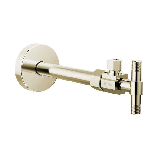 [BRI-BT022205-PN] Brizo BT022205-PN Angled Supply Stop Valve with Lever Handle Brilliance Polished Nickel