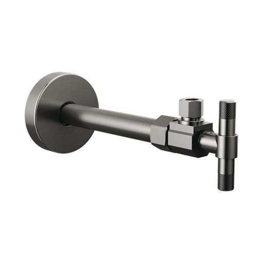 [BRI-BT022205-SL] Brizo BT022205-SL Angled Supply Stop Valve with Lever Handle Brilliance Luxe Steel