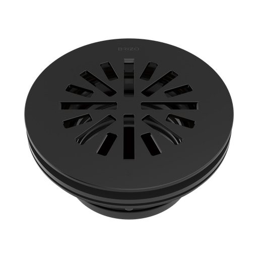 [BRI-BT051414-BL] Brizo BT051414-BL Essential 4" Prefab Round Shower Drain Matte Black