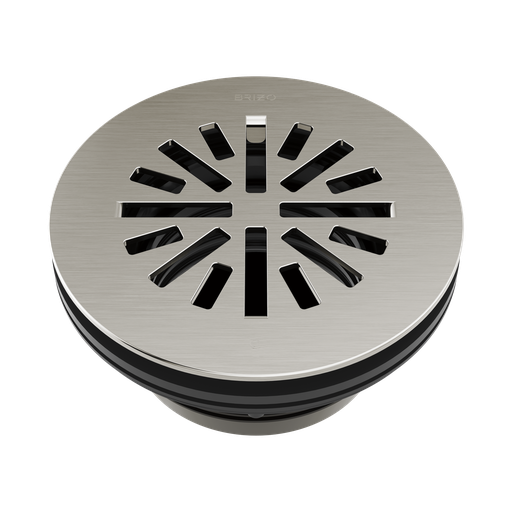 [BRI-BT051414-BN] Brizo BT051414-BN Essential 4" Prefab Round Shower Drain Brilliance Brushed Nickel