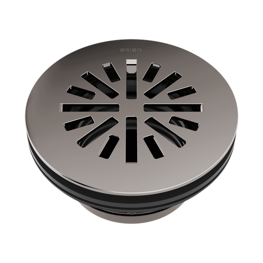 [BRI-BT051414-BNX] Brizo BT051414-BNX Essential 4" Prefab Round Shower Drain Brilliance Black Onyx