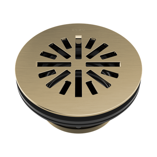 [BRI-BT051414-GL] Brizo BT051414-GL Essential 4" Prefab Round Shower Drain Brilliance Luxe Gold