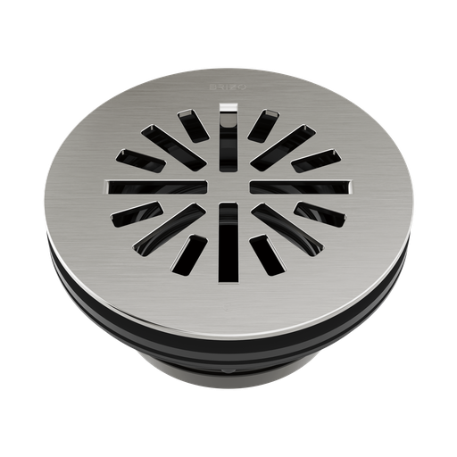 [BRI-BT051414-NK] Brizo BT051414-NK Essential 4" Prefab Round Shower Drain Brilliance Luxe Nickel