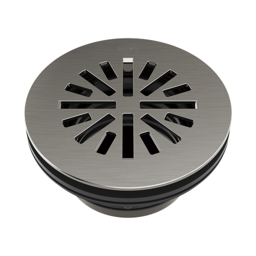 [BRI-BT051414-SL] Brizo BT051414-SL Essential 4" Prefab Round Shower Drain Brilliance Luxe Steel