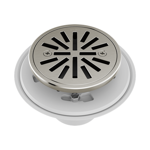 [BRI-BT061414-BN] Brizo BT061414-BN Essential 4" Tile-In Round Shower Drain Brilliance Brushed Nickel