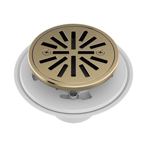 [BRI-BT061414-GL] Brizo BT061414-GL Essential 4" Tile-In Round Shower Drain Brilliance Luxe Gold